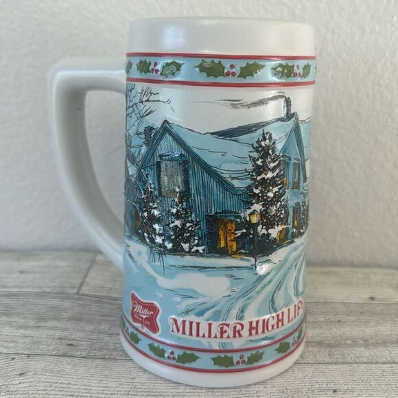 Vintage 1984 Miller High Life Limited Edition Holiday Stein - Picture 1 of 6